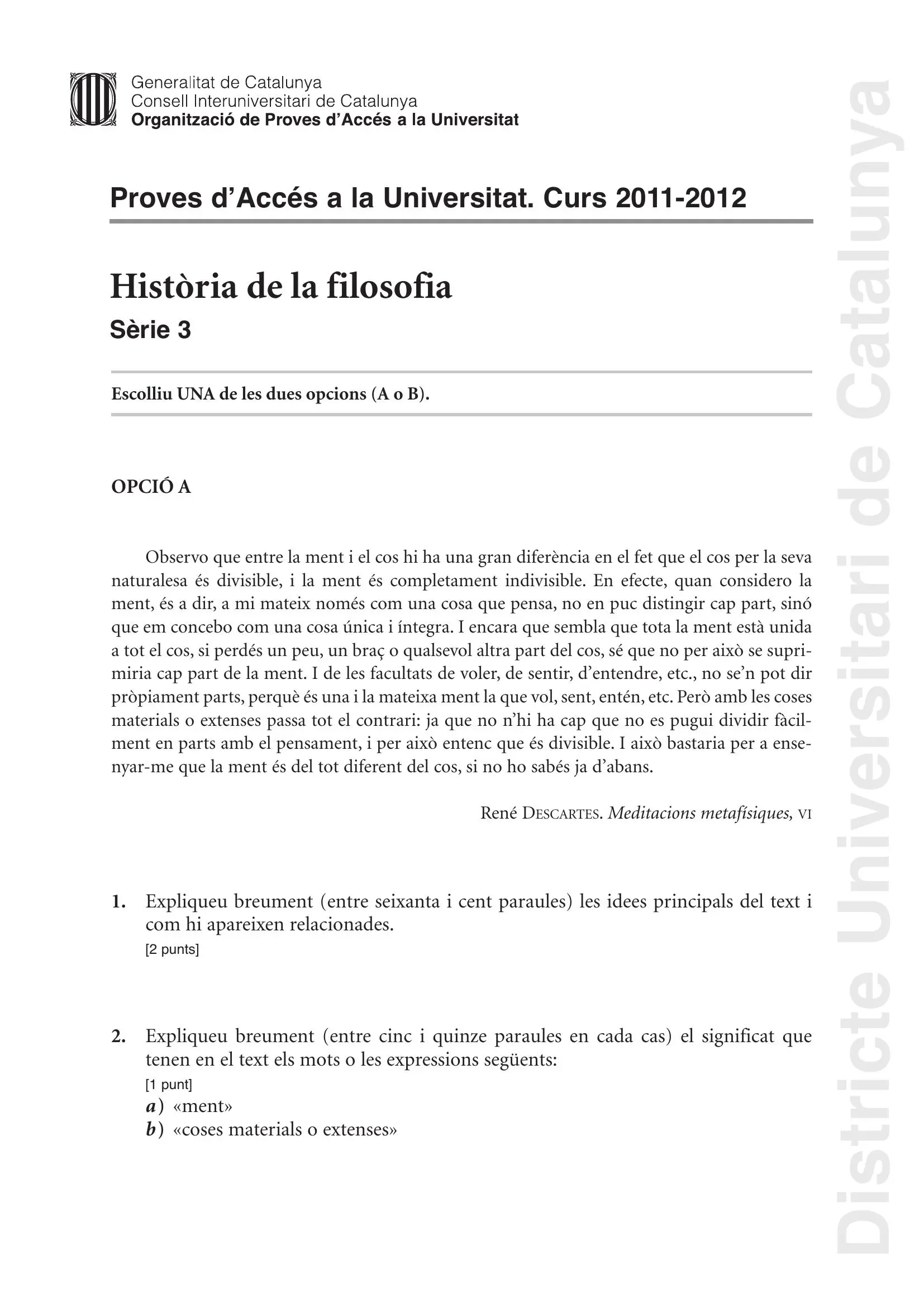 Previsualització de l'examen de Filosofia 2012
