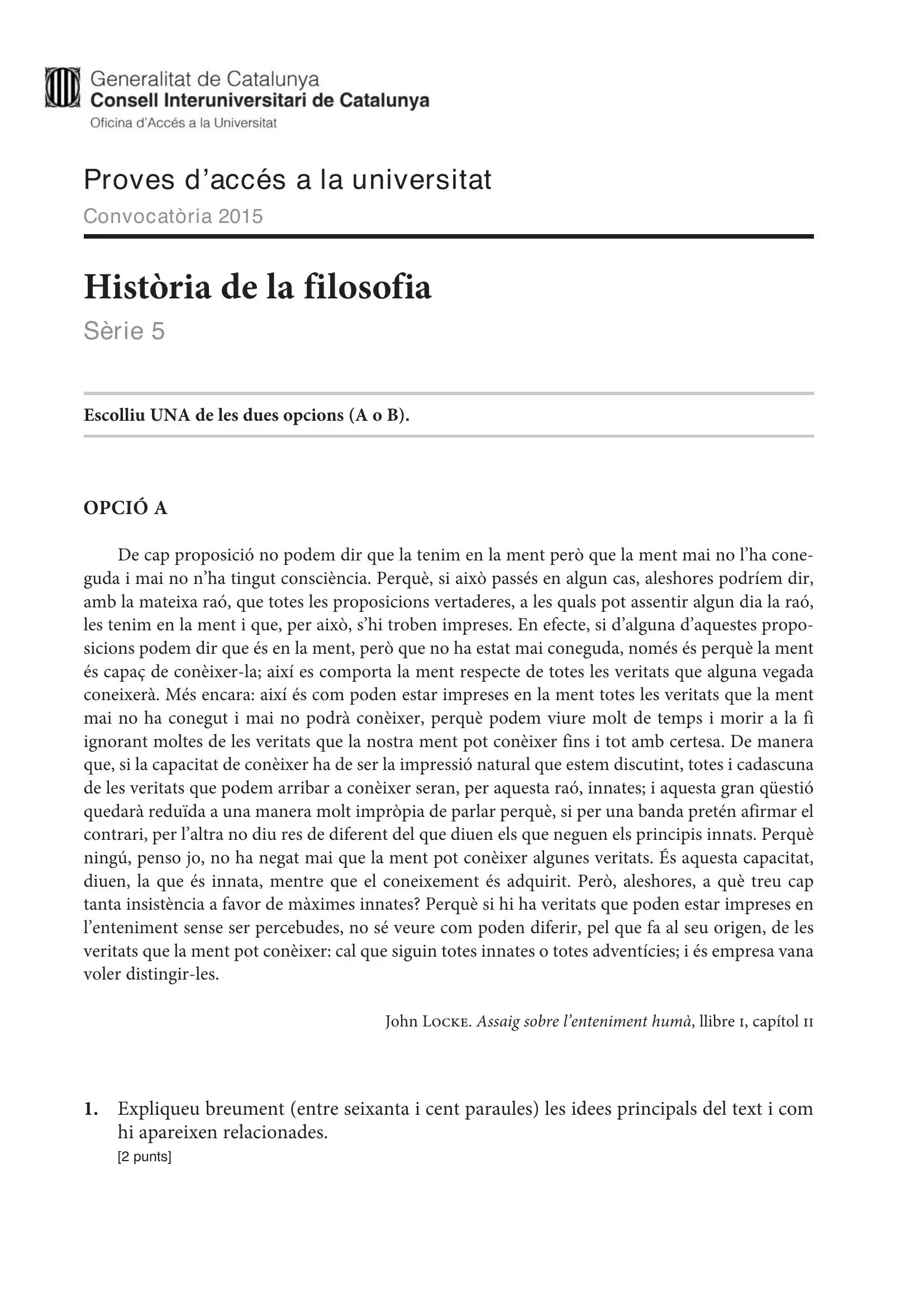 Previsualització de l'examen de Filosofia 2015